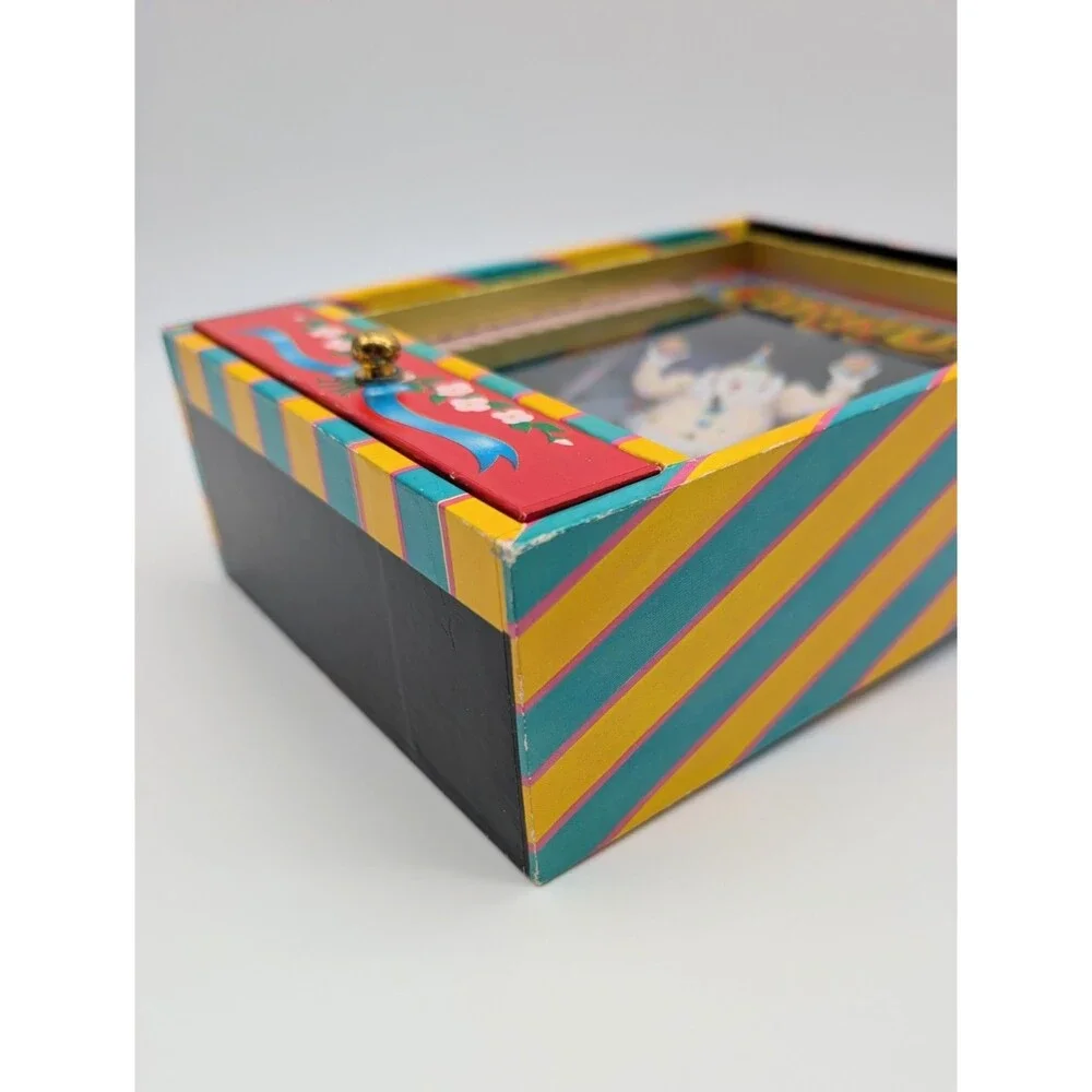 Vintage Otagiri Circus Dancing Clown Music Box SEE VIDEO